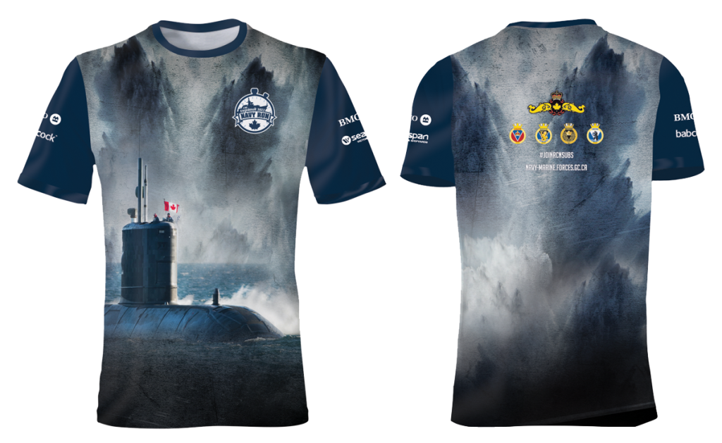 Tshirt2022_frontandback_RGB Navy Run Shirt 2022